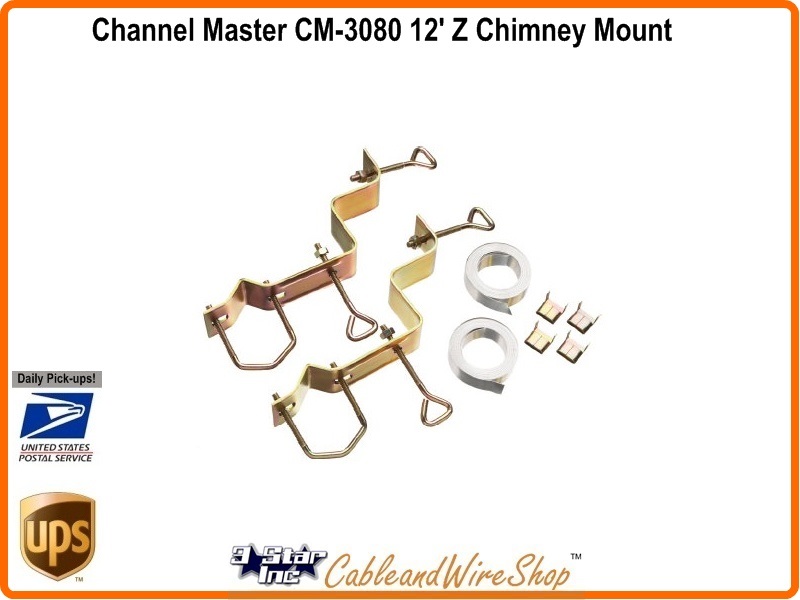 EZ 29-36 Y Style Chimney Mount with Galvanized Straps TV Antenna Mast Bracket