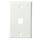 1 Port Keystone Wall Plate in White or Ivory