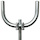 Double Side Arm Antenna Mount 1.66" OD Bullhorn U-Mast 16" wide