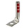 8-14R Right Angle 90 degree Long Barrel 1 Hole Lug 1/4" Post for #8 AWG