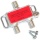 QCE-2WAY-45 2-Way Cable TV, Antenna and Broadband Internet 1GHz Coax Splitter