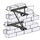 ROHN PWM Heavy Duty Antenna Pipe Wall Mount Kit 