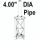 ROHN 55TDM4S3KD 55G Tower Top Dish Mount