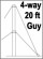 20 Foot Telescopic Push-Up Antenna Mast EZ TM-20