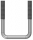 Square u-Bolt 3/8" x 3" x7-1/2"
