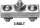 J931 3 Bolt Down Guy Clamp