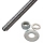  Galvanized Threaded Rod 3/8" x 12"