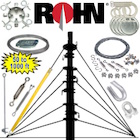 ROHN Telescopic Mast Down Guy Parts Wire and Kits