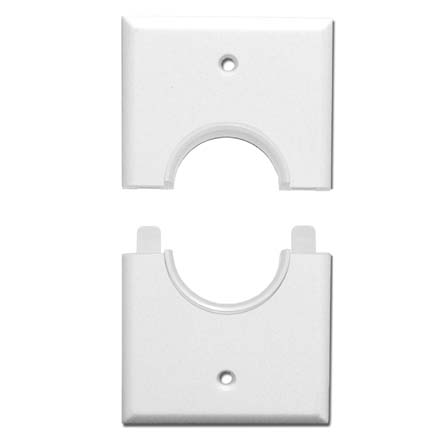 Skywalker Signature Series Split Dual Gang Wall Plate with 1.5 inch hole